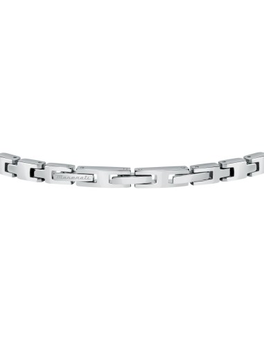 Maserati – Bracciale Uomo Acciaio e Oro Rosa...
