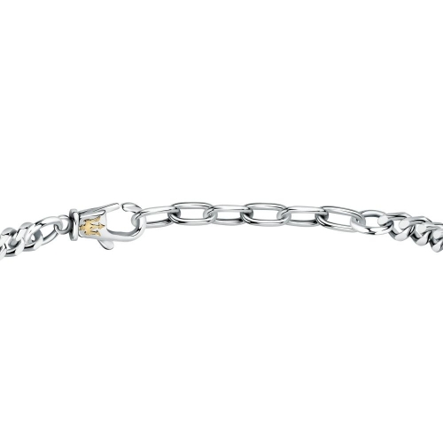 Bracciale MASERATI uomo Tridente acciaio black...