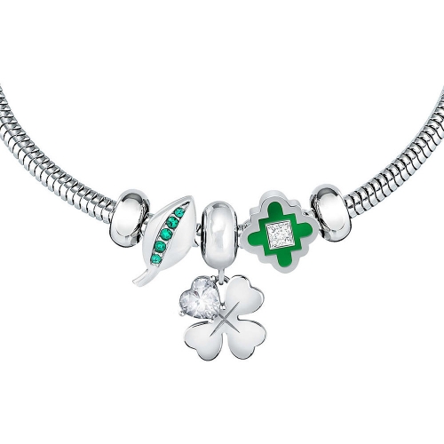 Bracciale Morellato Drops luck 3 bead - 16/19 cm
