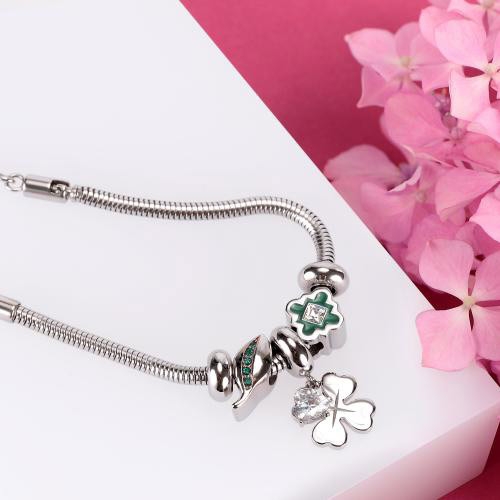 Bracciale Morellato Drops luck 3 bead - 16/19 cm