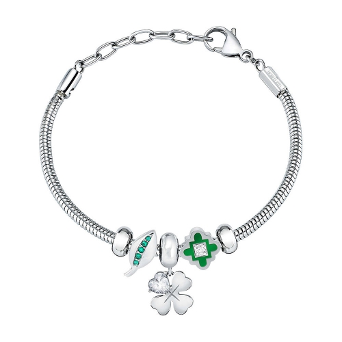 Bracciale Morellato Drops luck 3 bead - 16/19 cm