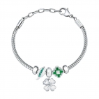 Bracciale Morellato Drops luck 3 bead - 16/19 cm