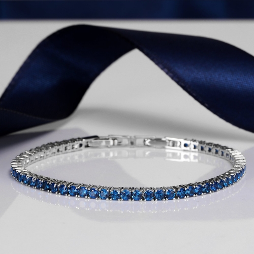 Morellato Tesori br silver plated sapp.17.5+1.75cm