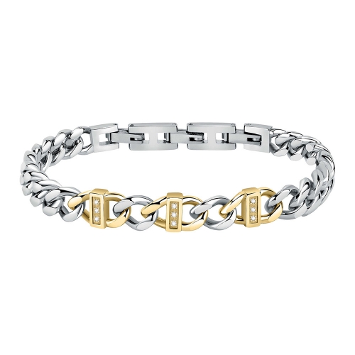 Bracciale MORELLATO uomo Diamonds acciaio e...