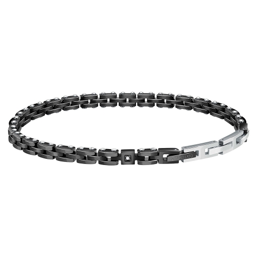 Bracciale MORELLATO uomo Diamonds ceramica nera...