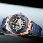 Maserati Triconic 40mm auto gray dial blue st