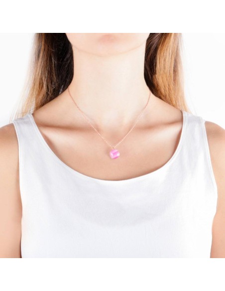 Morellato Gemma pend rg 40+5cm cat eye l.rose arg. donna SAKK05