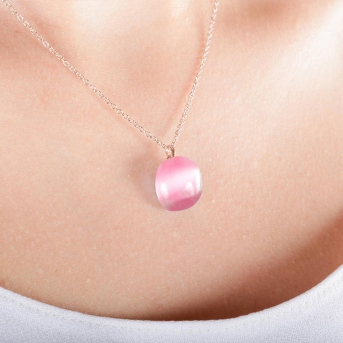 Morellato Gemma pend rg 40+5cm cat eye l.rose arg. donna SAKK05