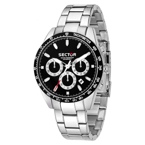 Sector 245 41mm chr black dial ss br uomo R3273786004