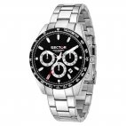 Sector 245 41mm chr black dial ss br uomo R3273786004