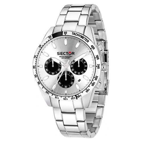 Sector 245 41mm chr silver dial ss br