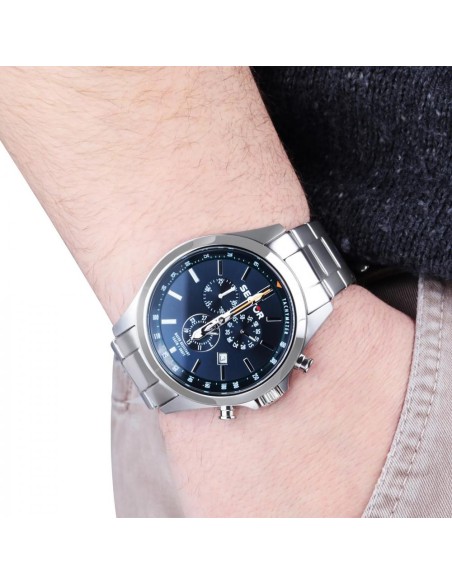 Sector 180 chr blue dial bracelet ss