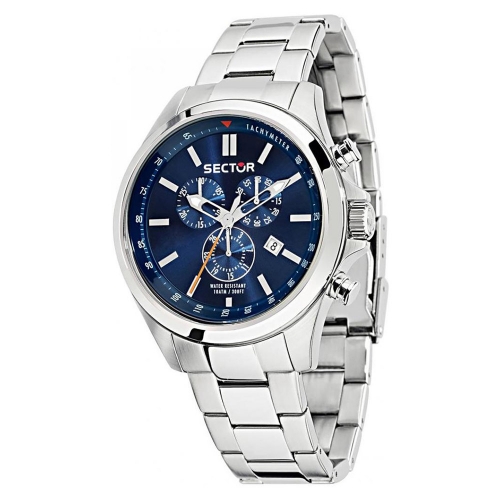 Sector 180 chr blue dial bracelet ss