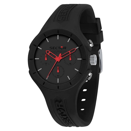 Sector Speed mult 41mm blk dial blk st