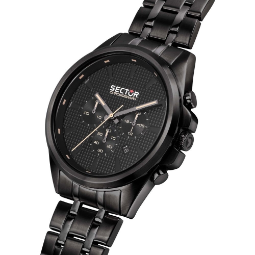 Sector 280 44mm chr black dial br black