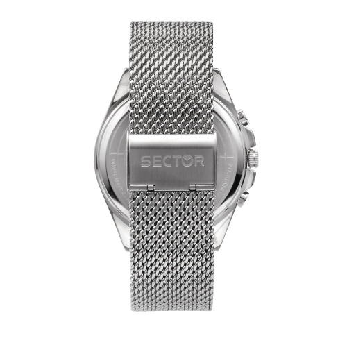 Sector 280 44mm chr black dial mesh br ss