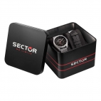Sector 280 44mm chr black dial mesh br ss
