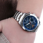 Sector 695 eco solar chr 45mm blue dial br ss uomo R3273613004