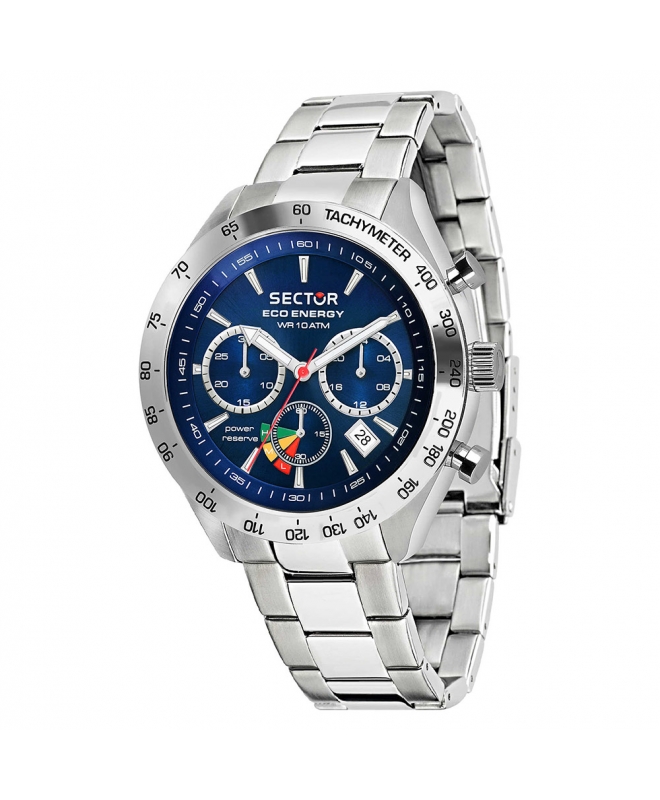 Orologi uomo: orologio uomo Sector 695 eco solar chr 45mm blue dial br ss  R3273613004