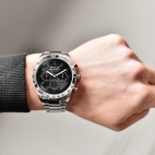 Sector 695 eco solar chr 45mm black dial br ss maschile