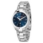 Sector 120 36mm 3h blue dial br ss donna R3253588517
