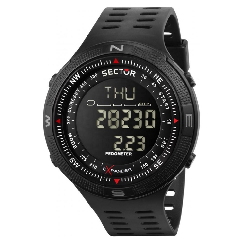 Orologio Sector Ex-29 digitale nero - 44 mm