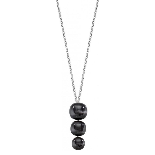 Morellato Gemma pendant 40+5cm cat eye black arg. donna SAKK19