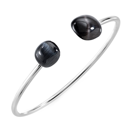 Morellato Gemma bangle cat eye black arg.925 donna SAKK14