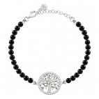 Morellato Albero della vita br.cz blk 16+3cm,925% femminile