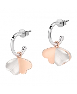 Morellato Doppio cuore earr cateye wht arg925 femminile SASM06