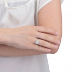 Morellato Gemma an. ss white pave'cz s.18 arg.925 donna