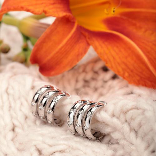 Morellato Insieme earr. ss curved hook earrings