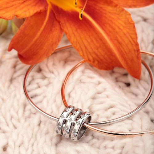 Morellato Insieme bangle ss& rg multi l-65mm