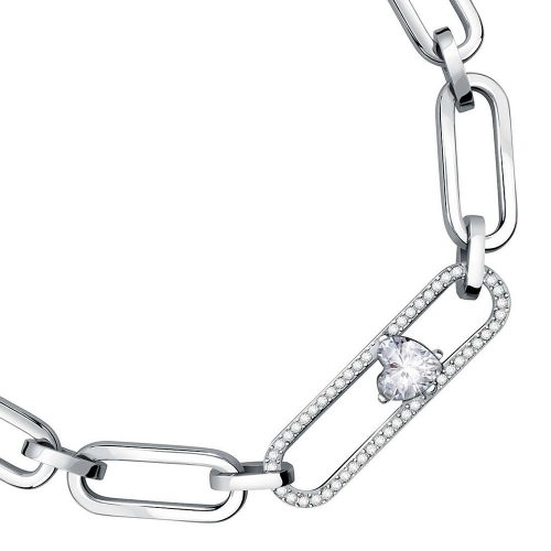 Morellato 1930 br.horizontal pave heart 16.5+3cm femminile