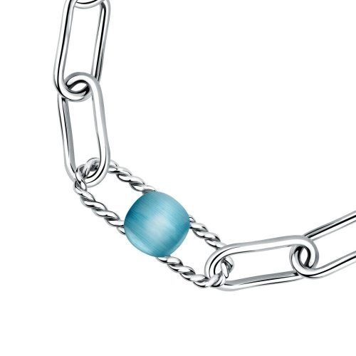 Morellato 1930 br. ss blue cat-eye stone 19cm