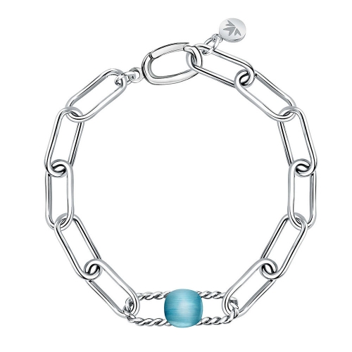 Morellato 1930 br. ss blue cat-eye stone 19cm