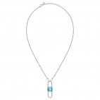 Morellato 1930 pend. torchon blu cat eye 40+5cm femminile SATP16