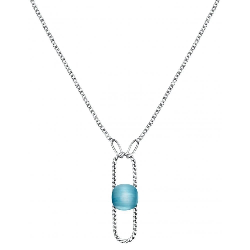 Morellato 1930 pend. torchon blu cat eye 40+5cm femminile SATP16