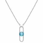 Morellato 1930 pend. torchon blu cat eye 40+5cm femminile SATP16