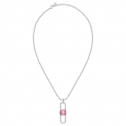 Morellato 1930 neck.ss rose cat-eye stone 40+5cm femminile