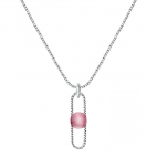 Morellato 1930 neck.ss rose cat-eye stone 40+5cm femminile