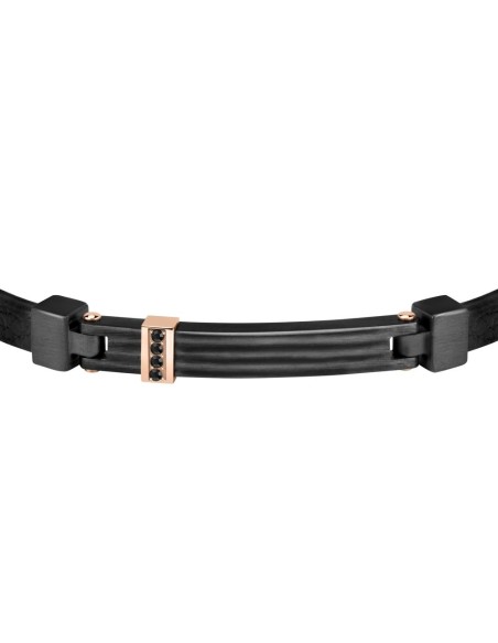 Morellato Moody br blk leather +ip rg&blk 210 maschile SQH24