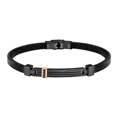 Morellato Moody br blk leather +ip rg&blk 210 maschile SQH24