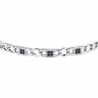 Bracciale MORELLATO uomo Catene acciaio / crystal nero