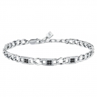Bracciale MORELLATO uomo Catene acciaio / crystal nero