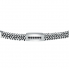 Bracciale MORELLATO uomo Motown acciaio / crystal black