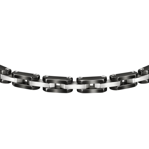 Morellato Ceramic br ss blk. ceramic 220mm