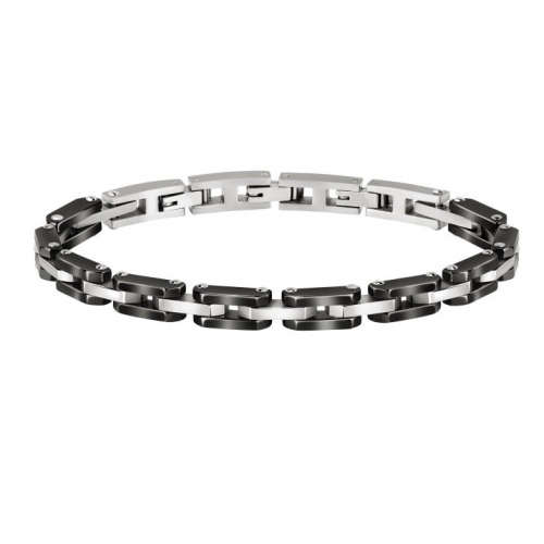 Morellato Ceramic br ss blk. ceramic 220mm