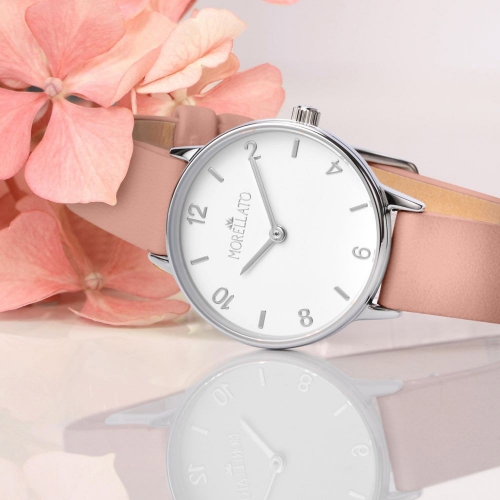 Morellato Ninfa ricorrenze 28mm 2h whi dial pink s femminile