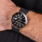 Maserati Sfida 44mm auto blk dial blk silicon st